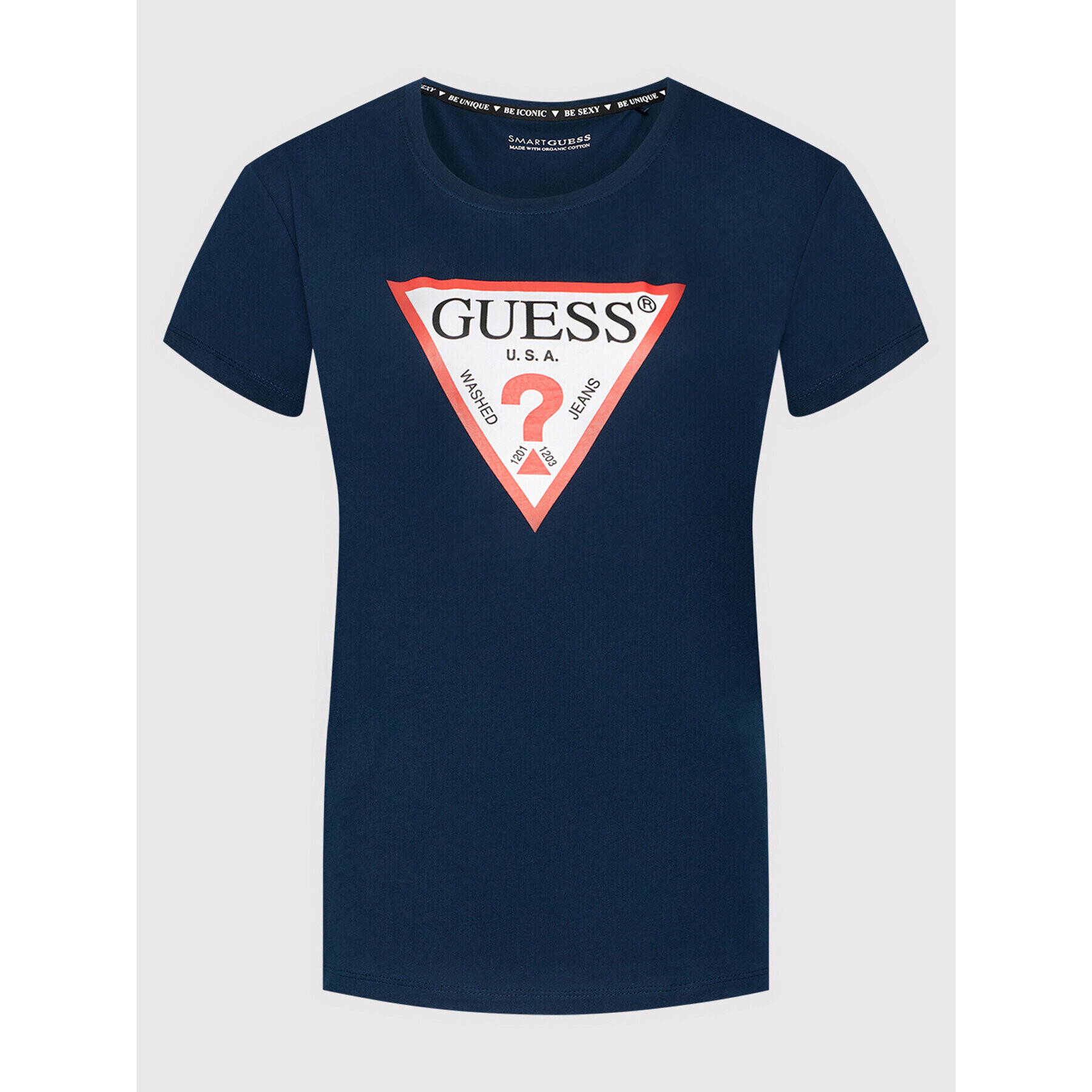 Guess T-Shirt Original W1YI1B I3Z11 Tmavomodrá Boxy Fit - Pepit.cz