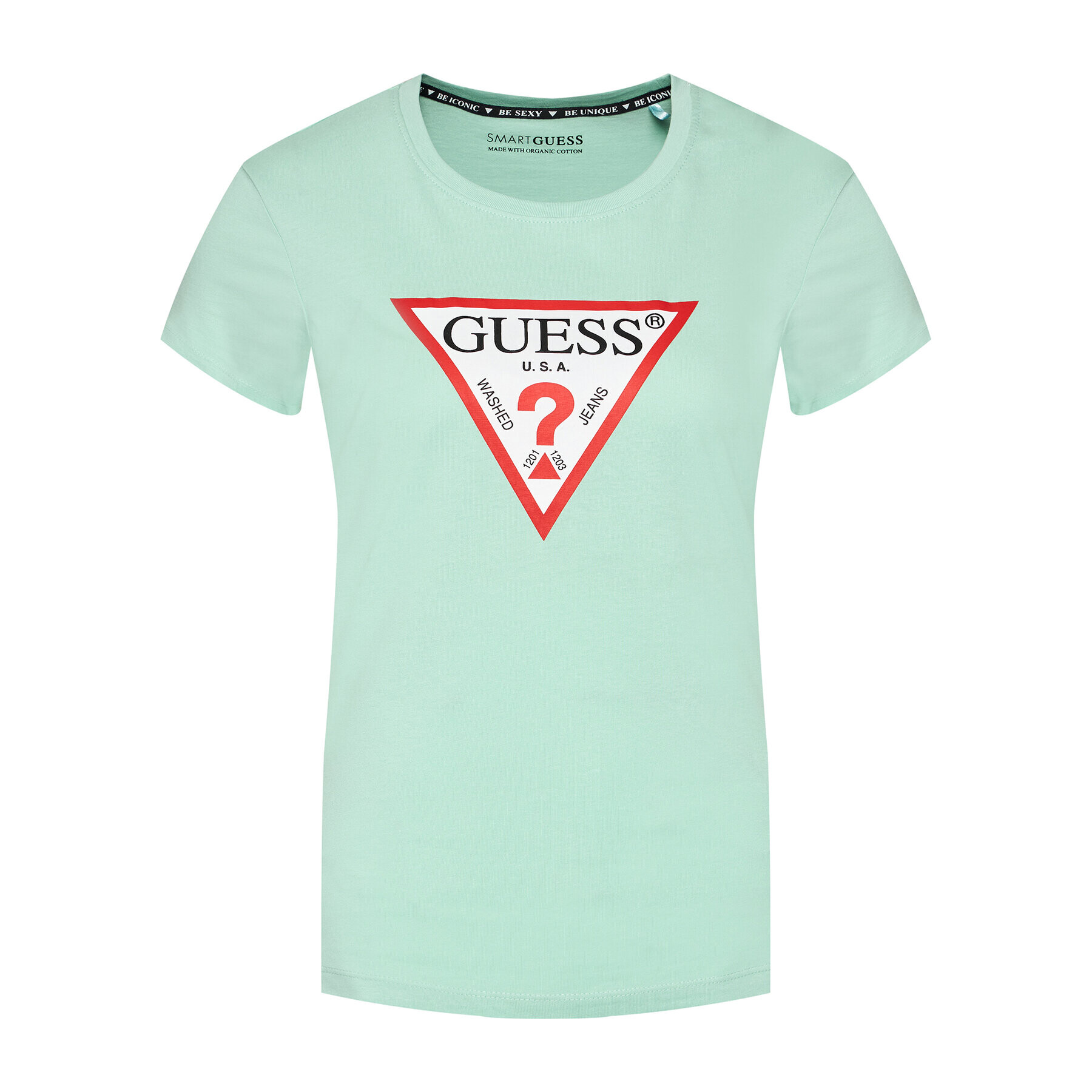 Guess T-Shirt Original W1YI1B I3Z11 Zelená Boxy Fit - Pepit.cz