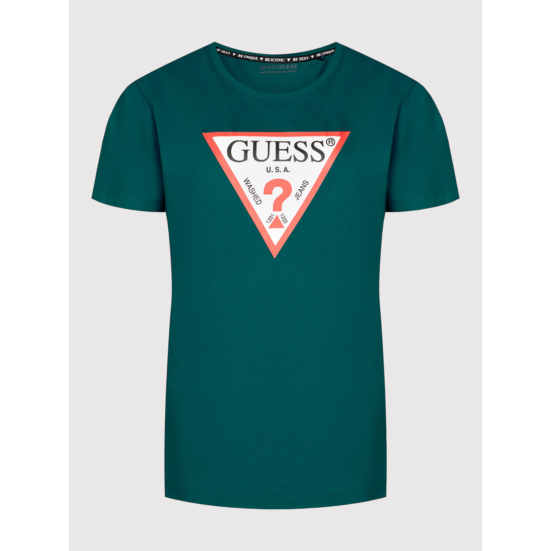 Guess T-Shirt Original W1YI1B I3Z11 Zelená Boxy Fit - Pepit.cz