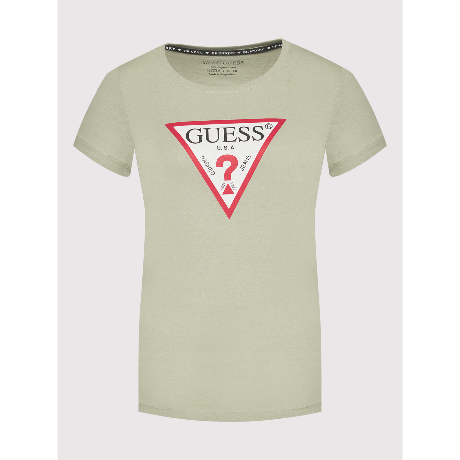 Guess T-Shirt Original W1YI1B I3Z11 Zelená Boxy Fit - Pepit.cz