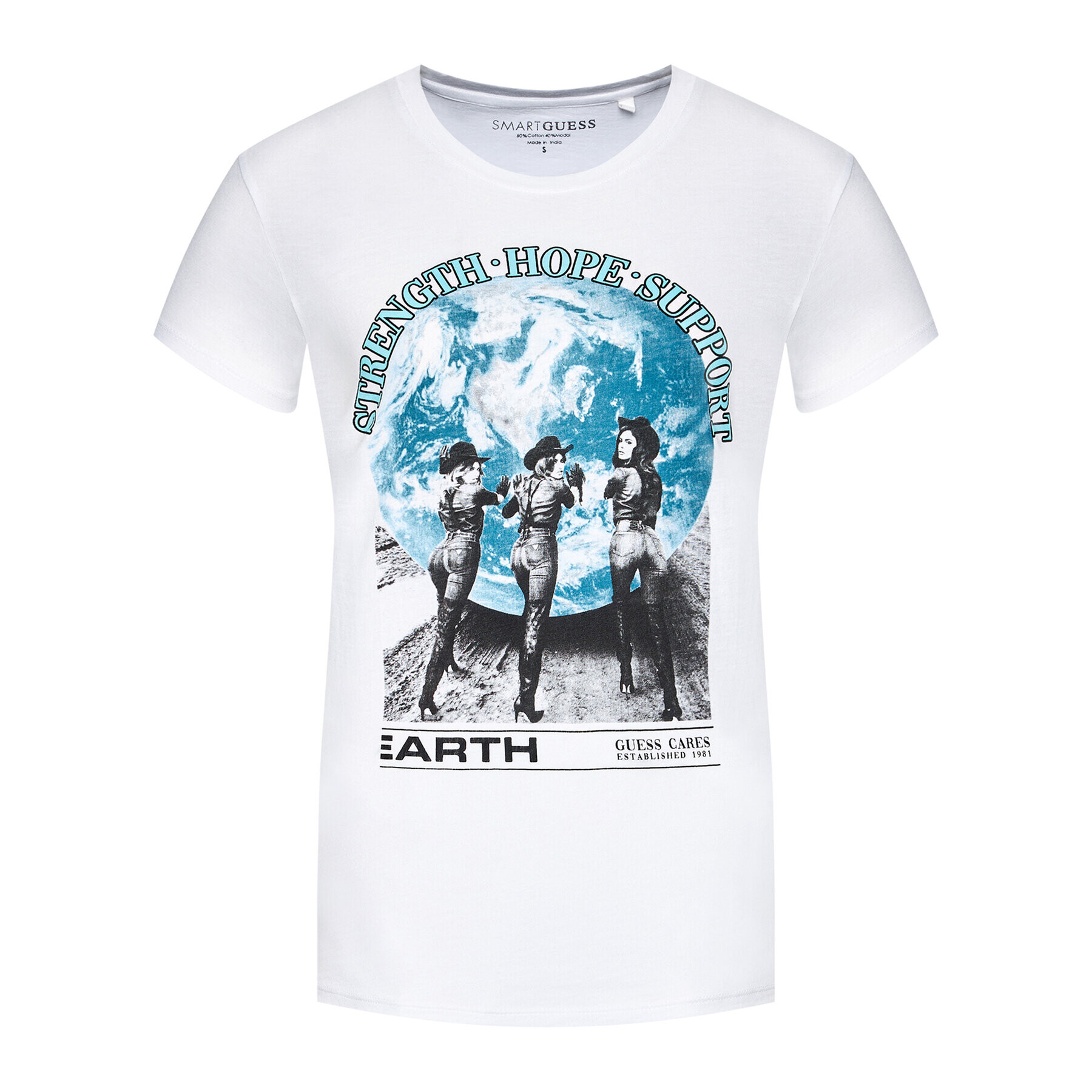 Guess T-Shirt Placed Print W1GI88 R9TD2 Bílá Regular Fit - Pepit.cz