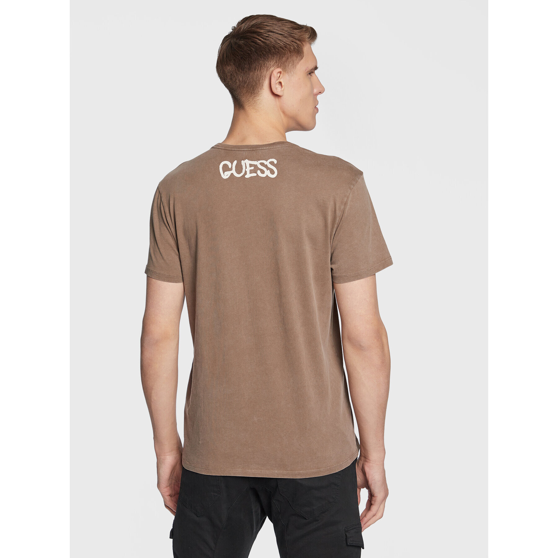 Guess T-Shirt Queen M3RI1U KBDL0 Hnědá Regular Fit - Pepit.cz