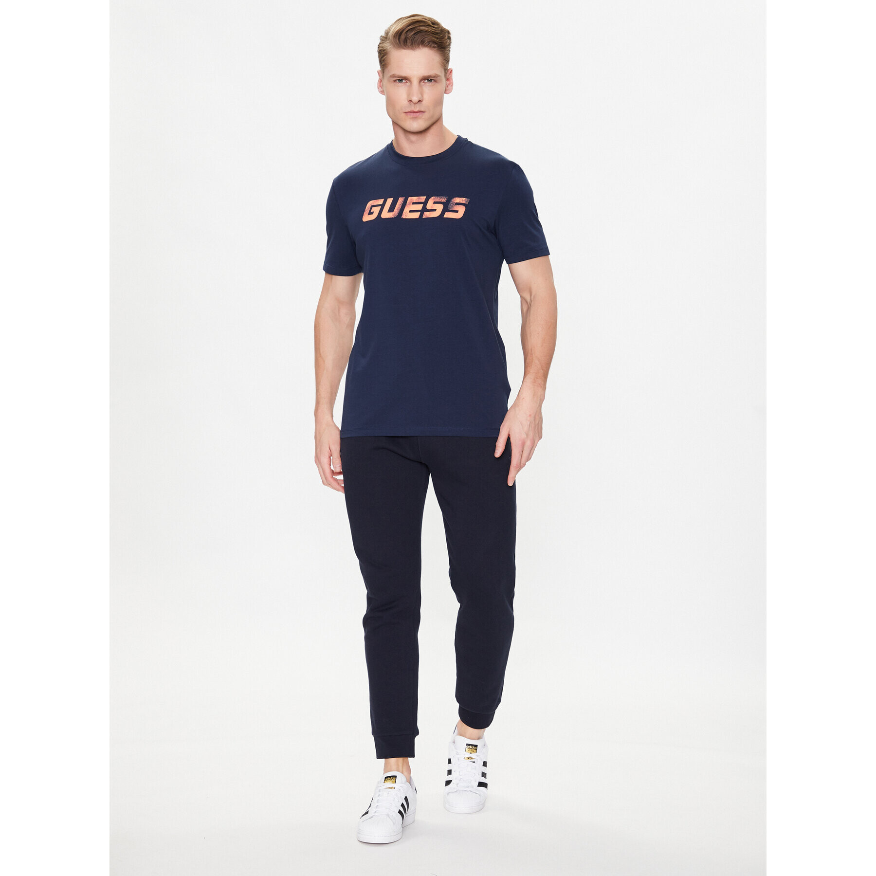 Guess T-Shirt Ryley Z3GI18 J1314 Tmavomodrá Slim Fit - Pepit.cz