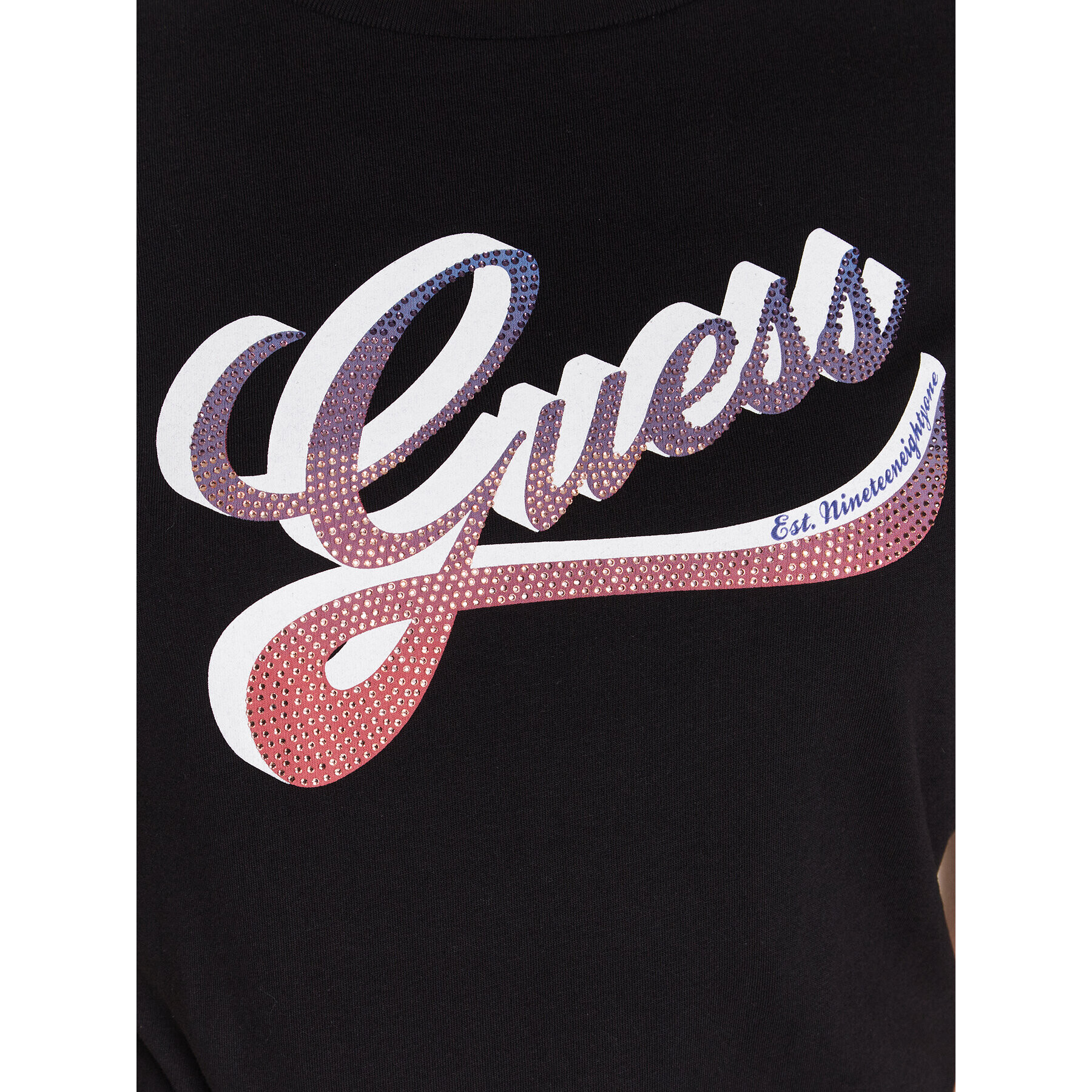 Guess T-Shirt Shaded Logo W3GI34 I3Z14 Černá Regular Fit - Pepit.cz