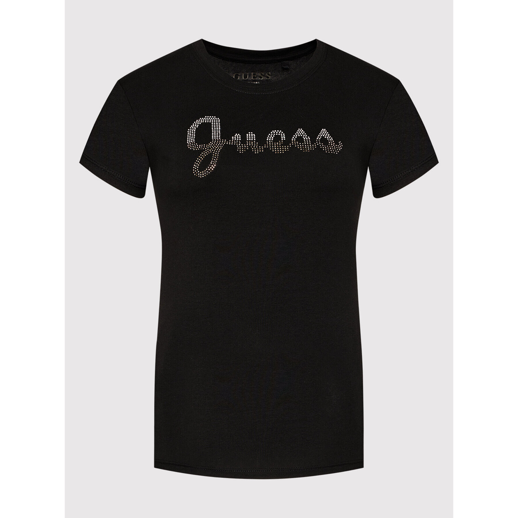 Guess T-Shirt Split Script Logo W1BI22 KAKZ1 Černá Slim Fit - Pepit.cz