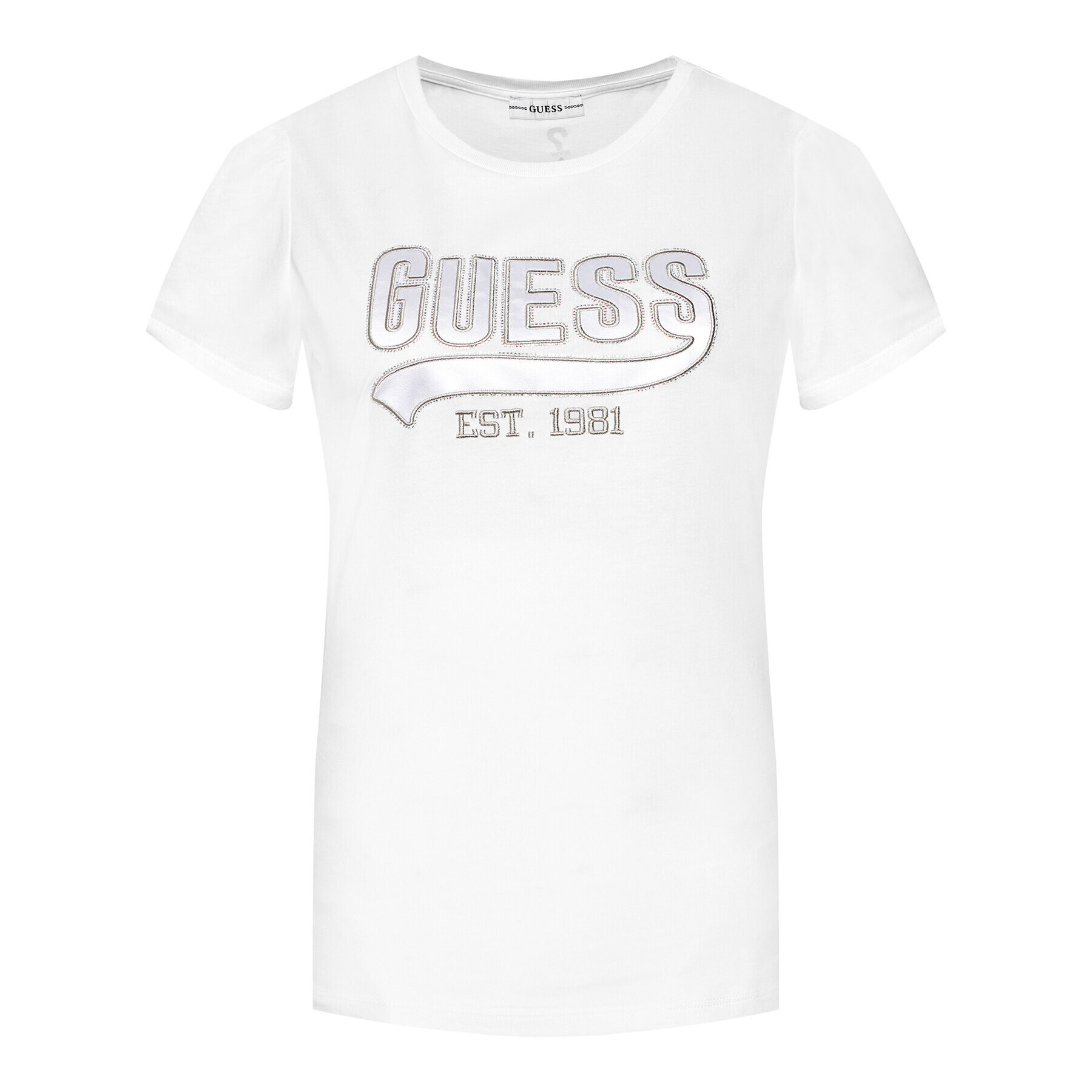 Guess T-Shirt Ss Cn Marisol W1GI0H K46D0 Bílá Regular Fit - Pepit.cz