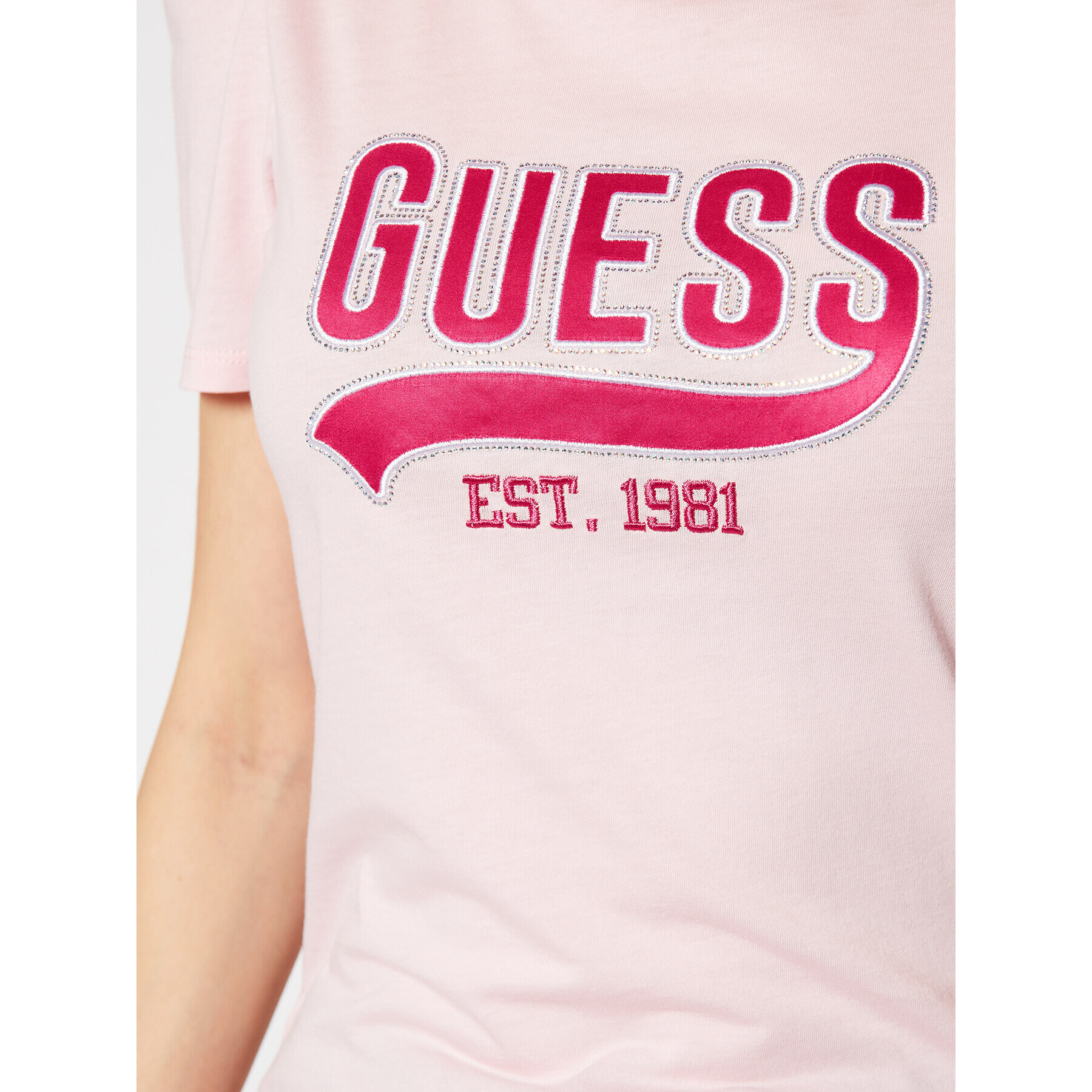 Guess T-Shirt Ss Cn Marisol W1GI0H K46D0 Růžová Regular Fit - Pepit.cz