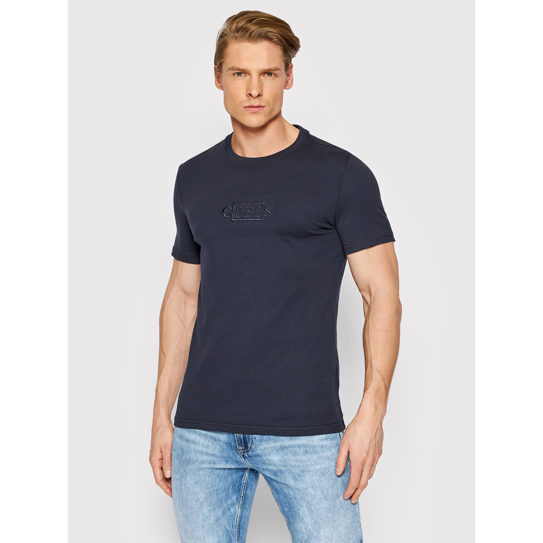 Guess T-Shirt Tapin M2GI28 I3Z11 Tmavomodrá Slim Fit - Pepit.cz