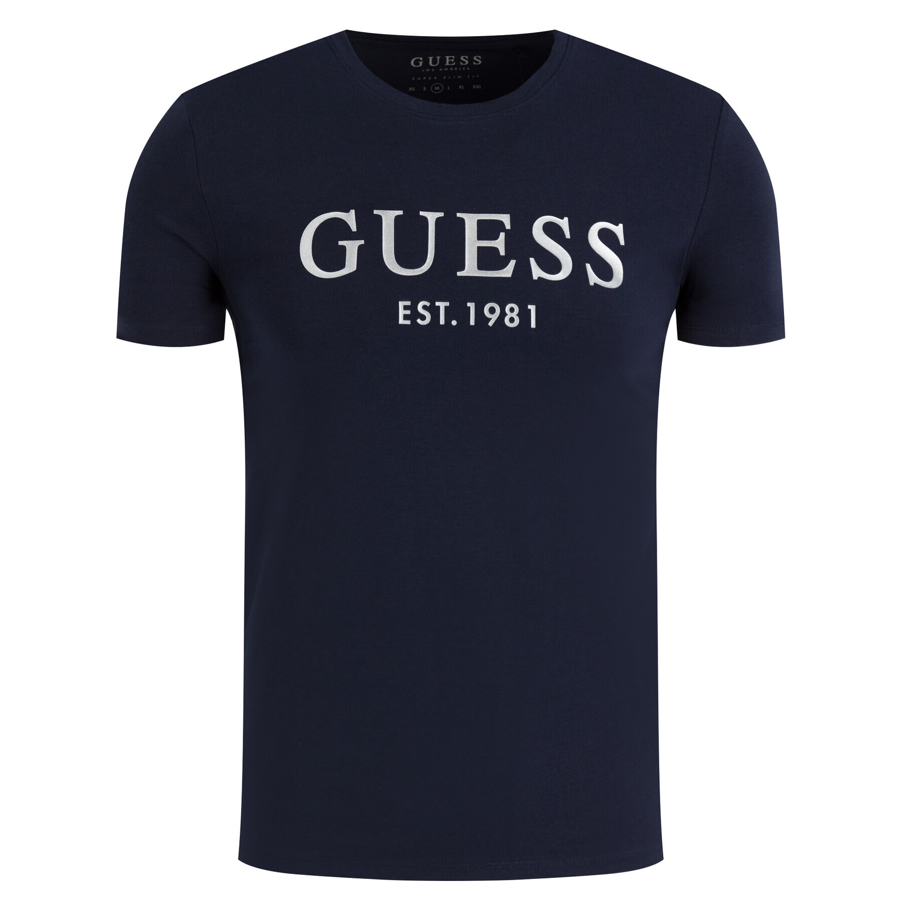 Guess T-Shirt Tee M0GI93 J1300 Tmavomodrá Super Slim Fit - Pepit.cz