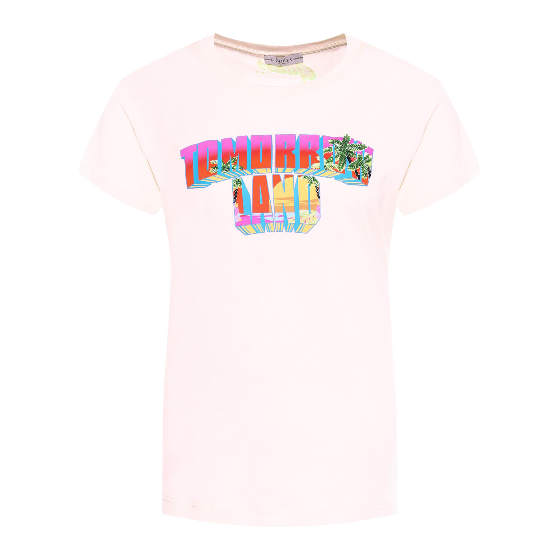 Guess T-Shirt Tessa W0GI0K JA900 Růžová Regular Fit - Pepit.cz