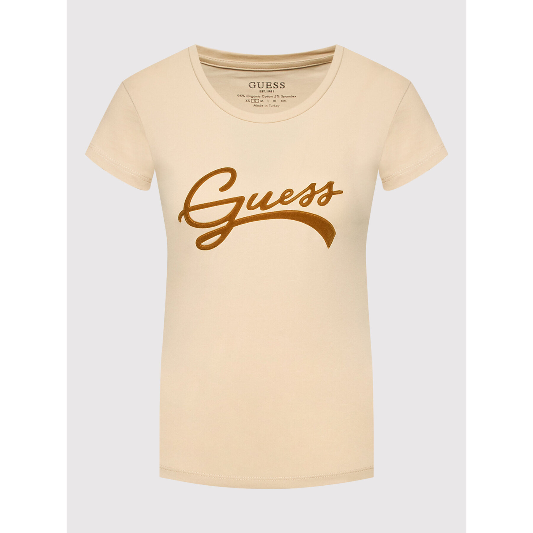 Guess T-Shirt Tinca W2BI66 J1311 Béžová Regular Fit - Pepit.cz