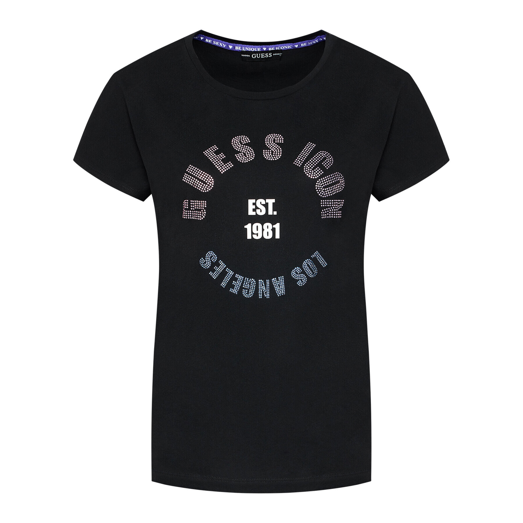 Guess T-Shirt Tonya W1GI0Q I3Z11 Černá Regular Fit - Pepit.cz