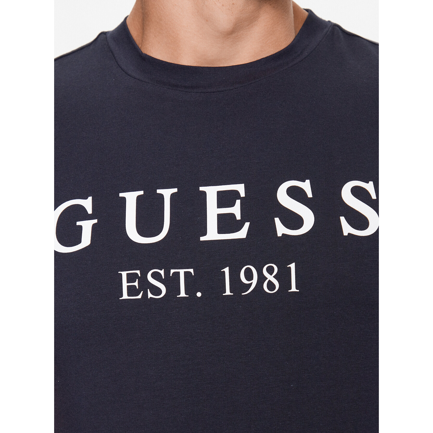 Guess T-Shirt U3YI00 K6YW0 Tmavomodrá Regular Fit - Pepit.cz