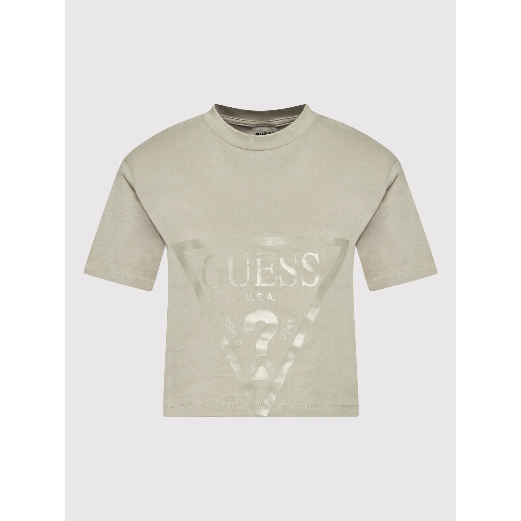 Guess T-Shirt V2RI00 K8HM0 Béžová Relaxed Fit - Pepit.cz