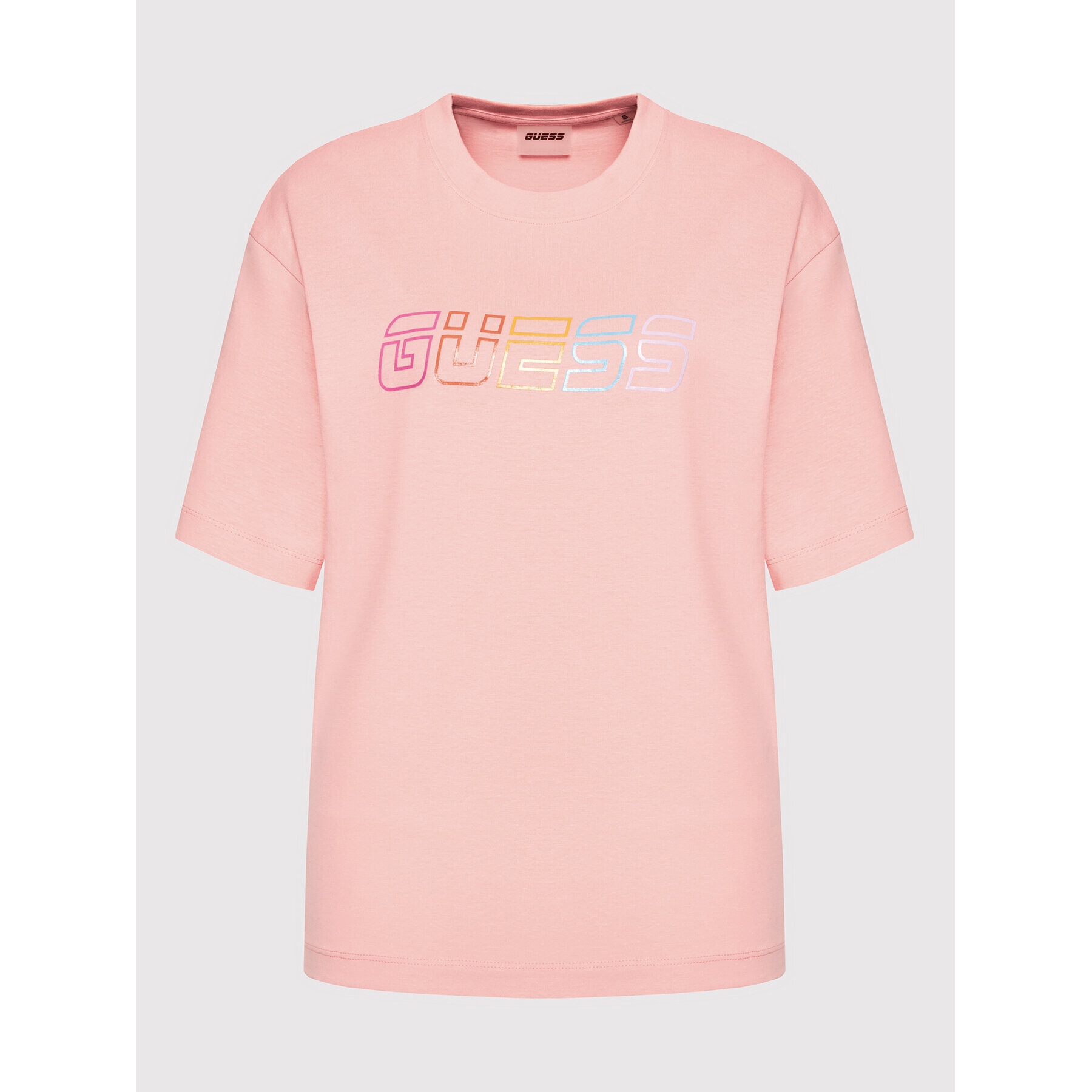 Guess T-Shirt V2RI02 I3Z11 Růžová Relaxed Fit - Pepit.cz