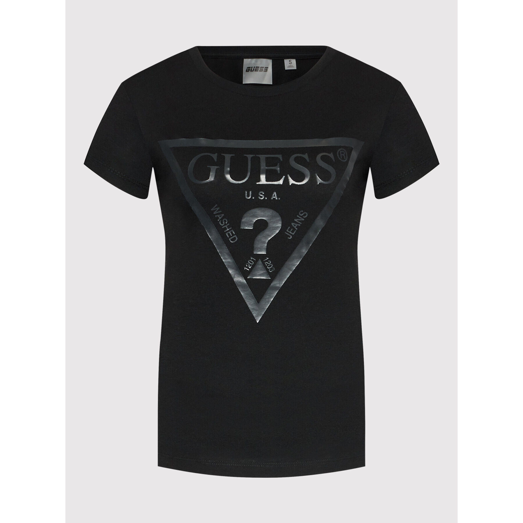 Guess T-Shirt V2RI13 K8HM0 Černá Regular Fit - Pepit.cz