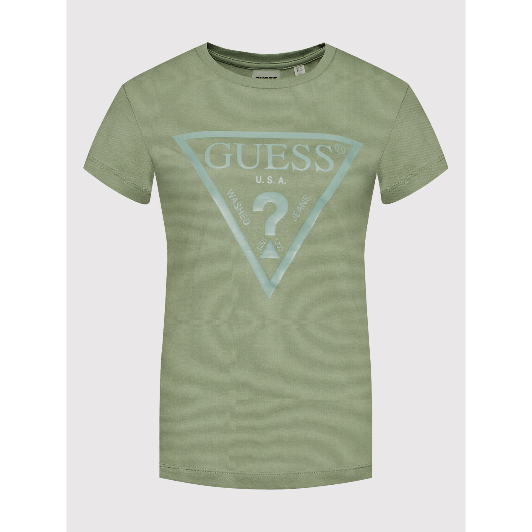 Guess T-Shirt V2RI13 K8HM0 Zelená Regular Fit - Pepit.cz