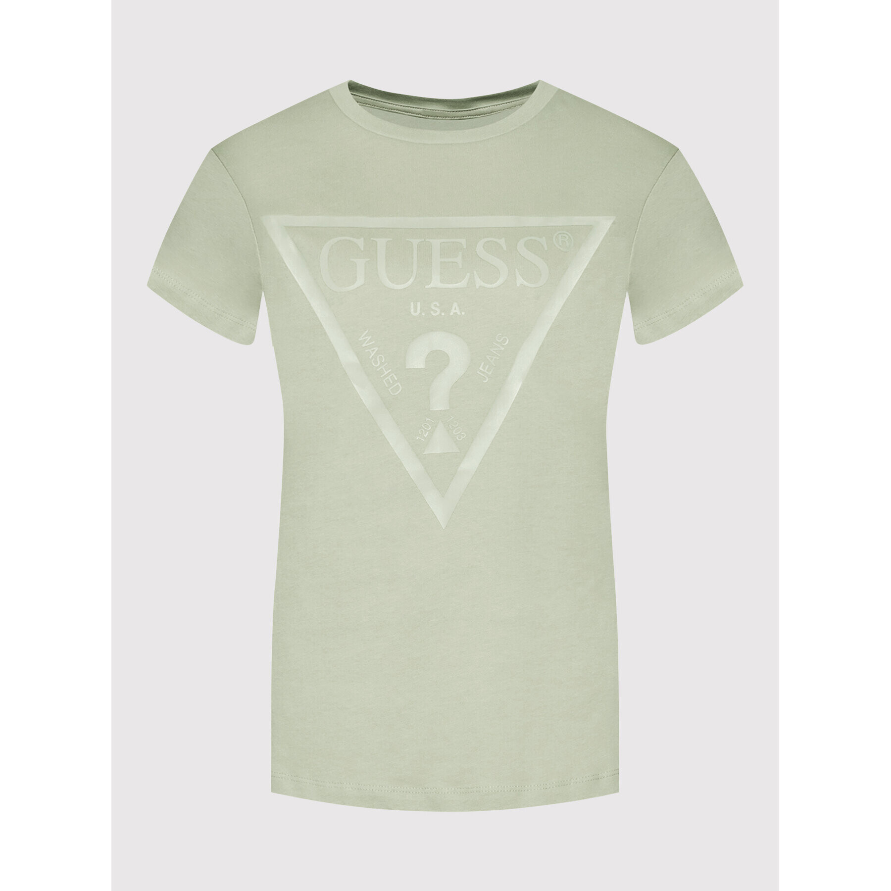 Guess T-Shirt V2RI13 K8HM0 Zelená Regular Fit - Pepit.cz