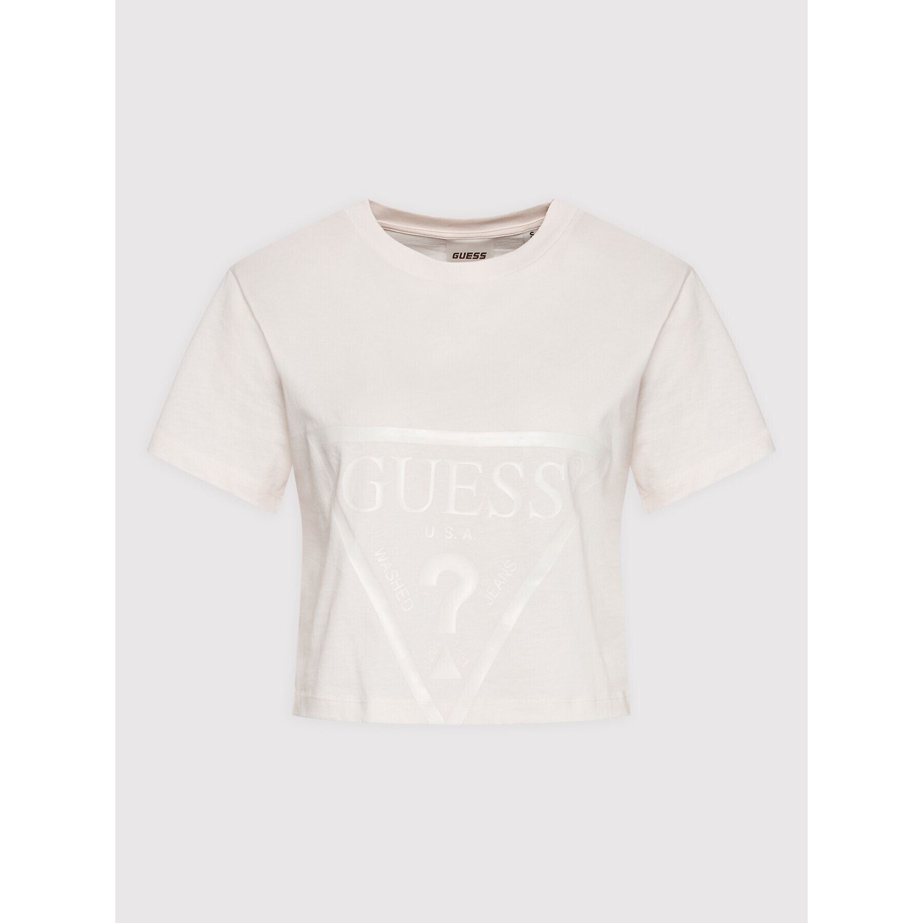 Guess T-Shirt V2YI06 K8HM0 Béžová Regular Fit - Pepit.cz