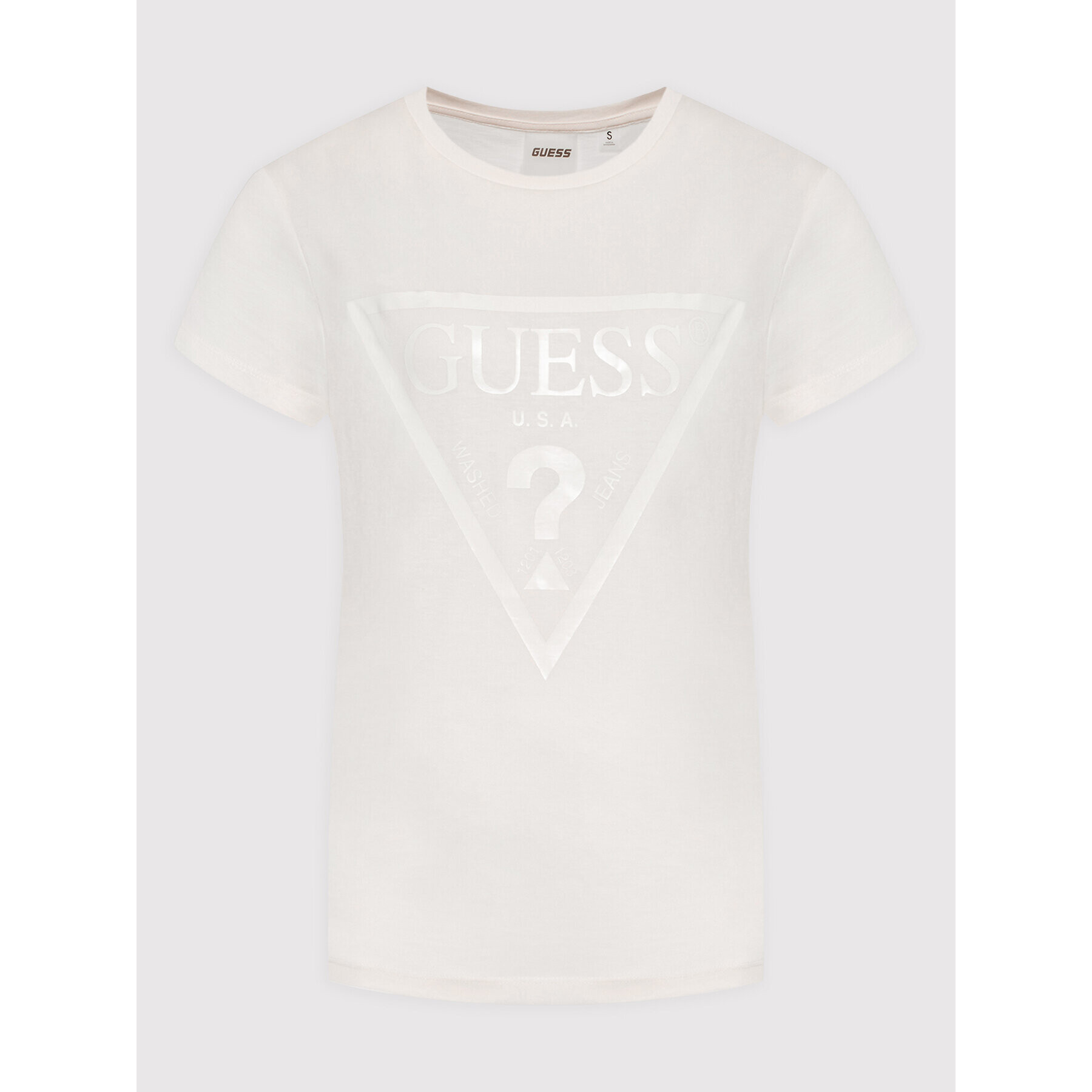 Guess T-Shirt V2YI07 K8HM0 Béžová Regular Fit - Pepit.cz