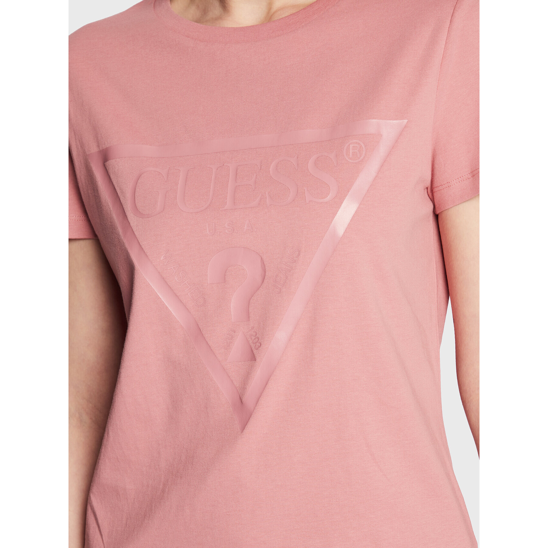 Guess T-Shirt V2YI07 K8HM0 Růžová Regular Fit - Pepit.cz