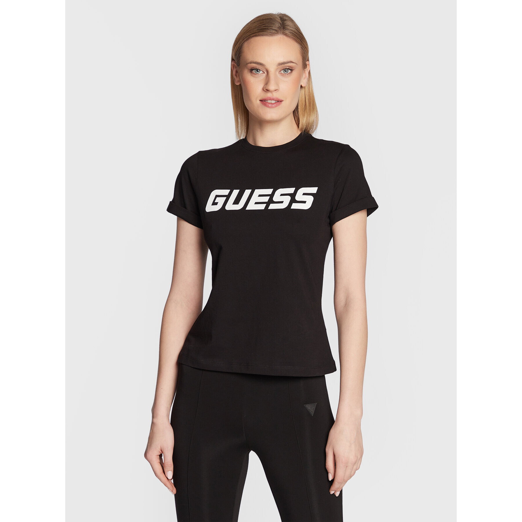 Guess T-Shirt V3RI02 I3Z14 Černá Regular Fit - Pepit.cz