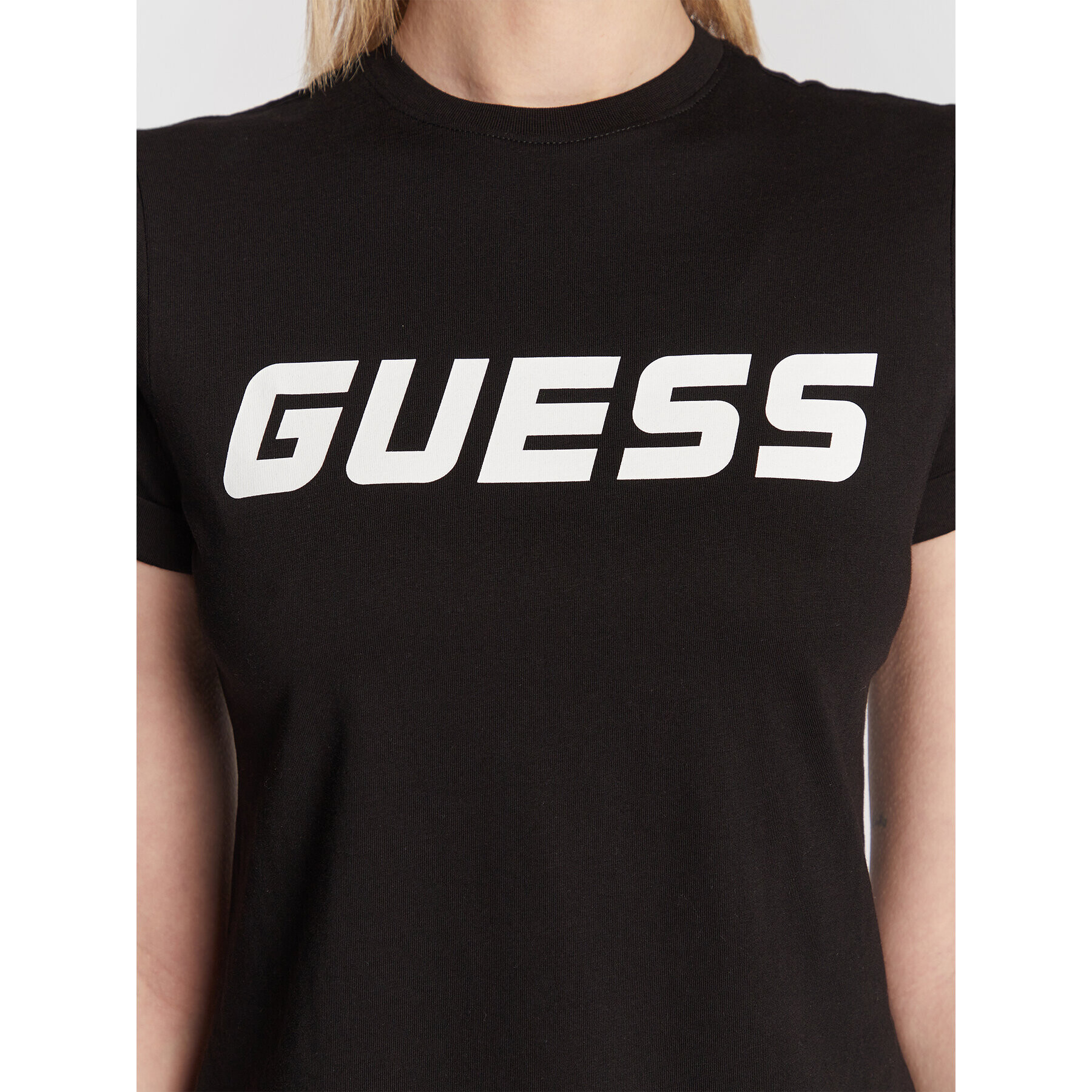 Guess T-Shirt V3RI02 I3Z14 Černá Regular Fit - Pepit.cz