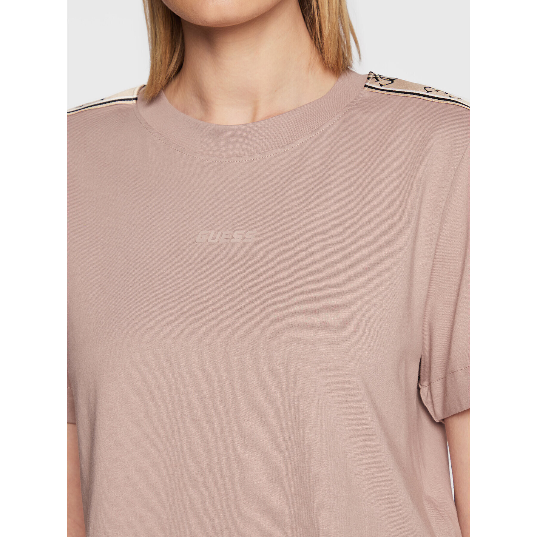 Guess T-Shirt V3RI08 I3Z14 Růžová Relaxed Fit - Pepit.cz