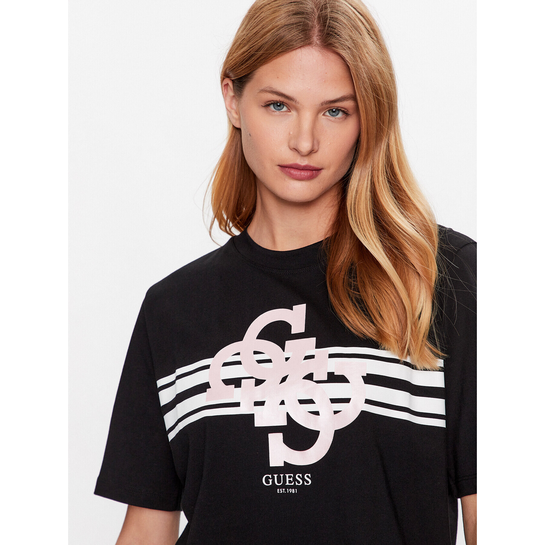 Guess T-Shirt V3YI11 I3Z14 Černá Regular Fit - Pepit.cz