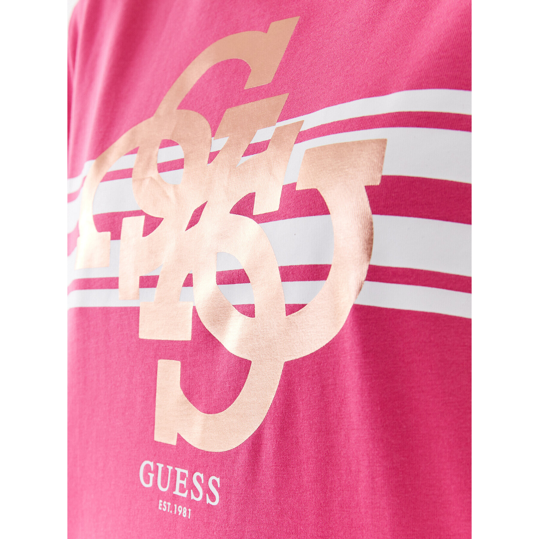 Guess T-Shirt V3YI11 I3Z14 Růžová Regular Fit - Pepit.cz