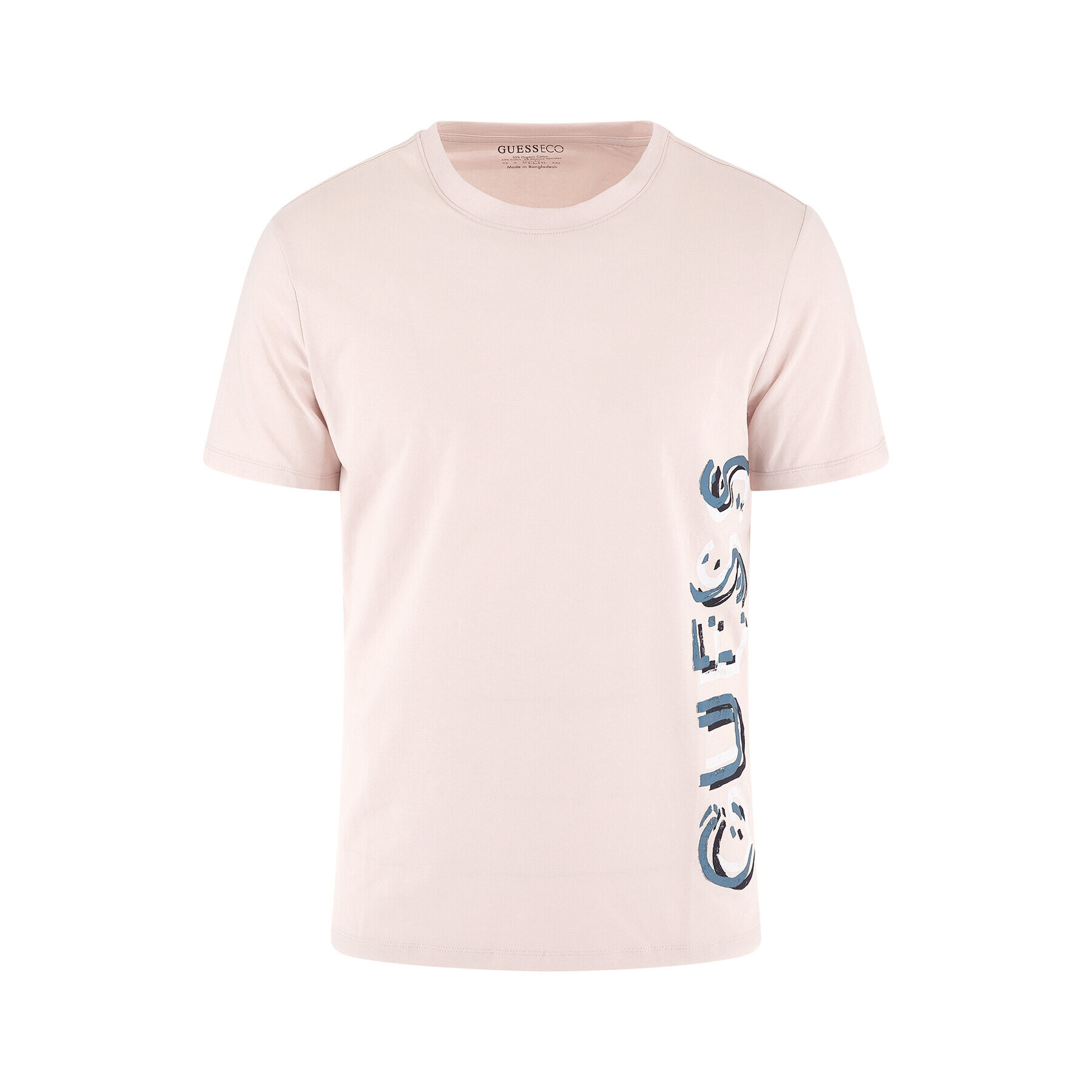 Guess T-Shirt Vertical Logo M3GI22 J1314 Růžová Slim Fit - Pepit.cz