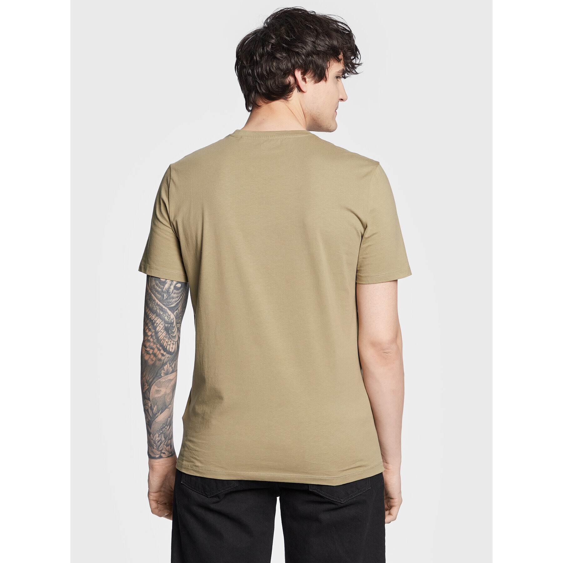 Guess T-Shirt Vertical Logo M3GI22 J1314 Zelená Slim Fit - Pepit.cz