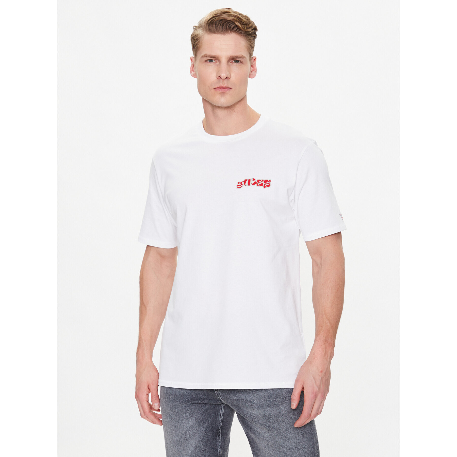 Guess T-Shirt Vintage Surf F3GI03 I3Z14 Bílá Regular Fit - Pepit.cz