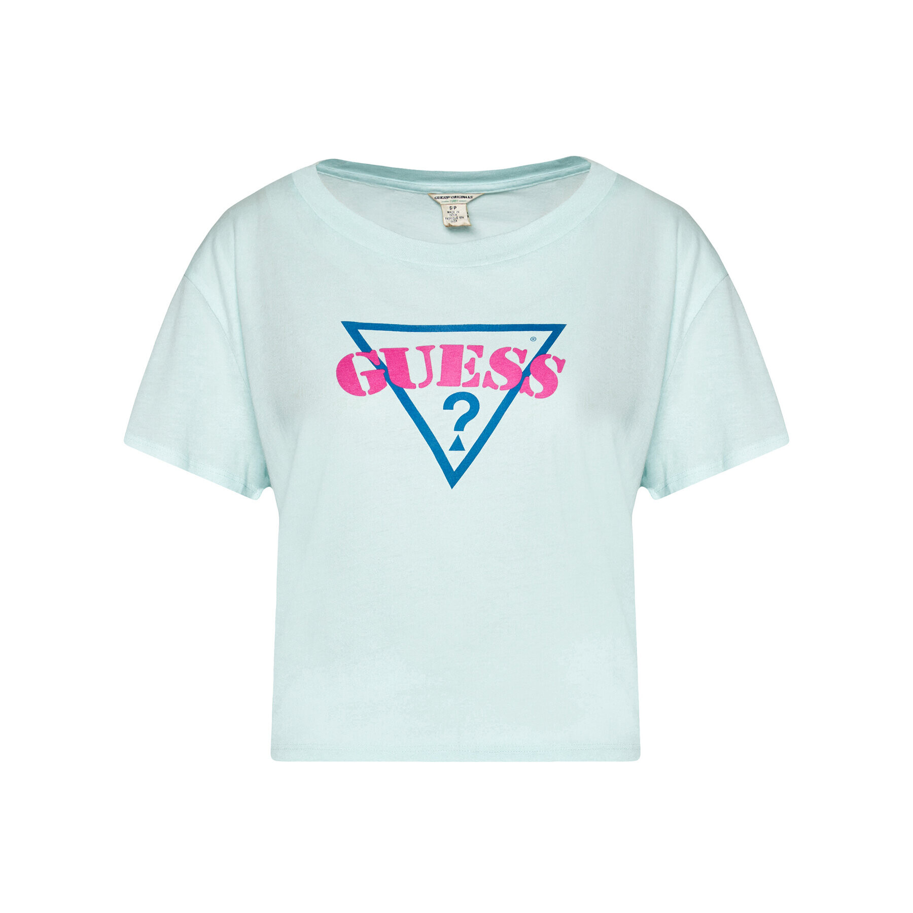 Guess T-Shirt W0GI80 K19U4 Modrá Regular Fit - Pepit.cz