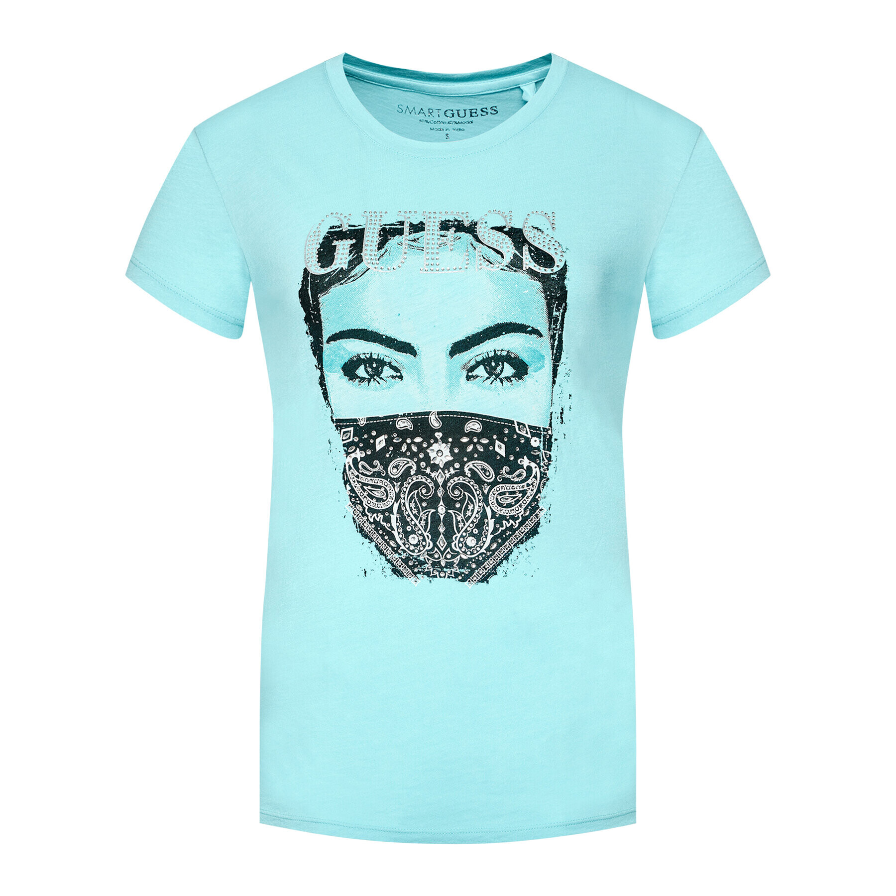 Guess T-Shirt W1GI89 R9TD2 Modrá Regular Fit - Pepit.cz