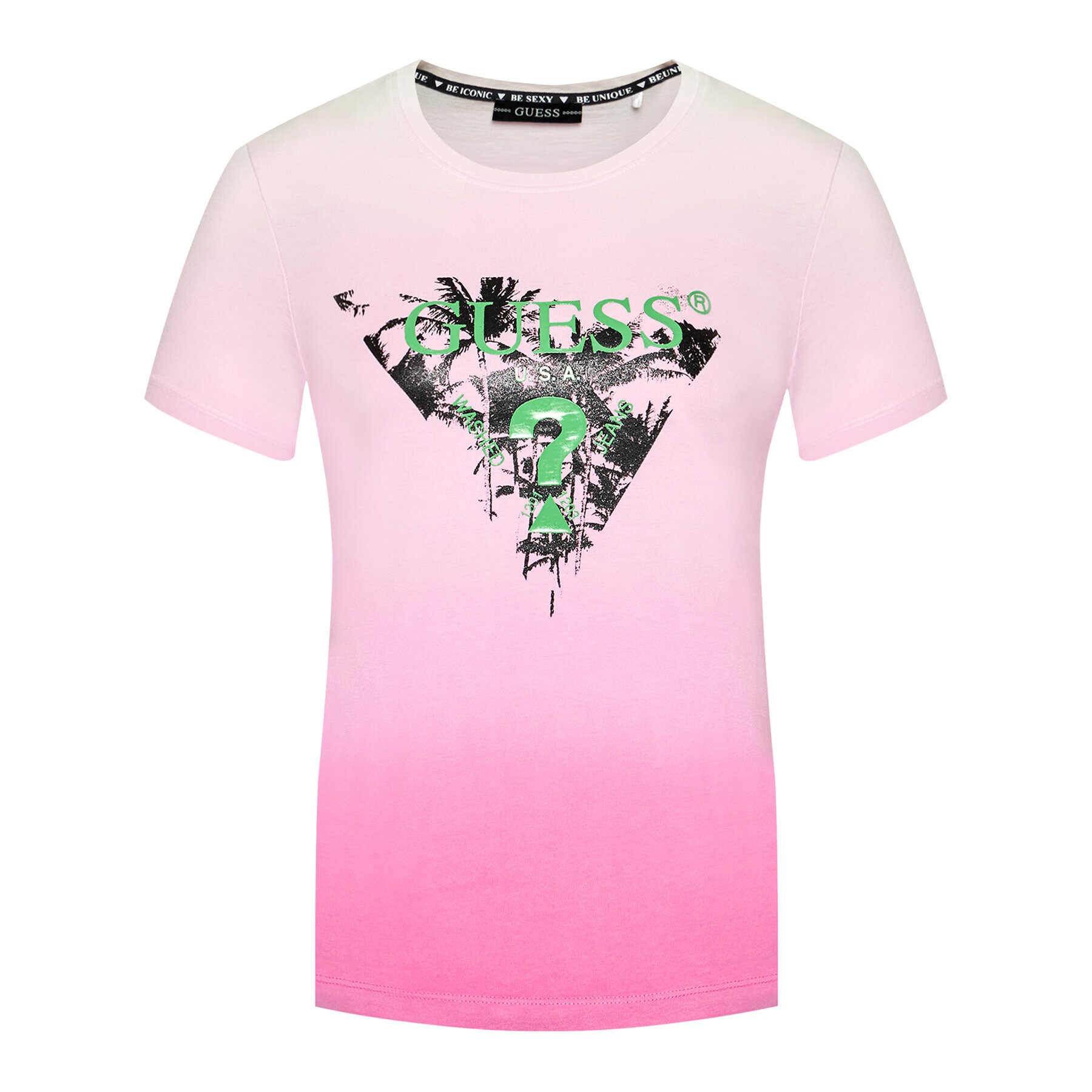 Guess T-Shirt W1RI9D I3Z00 Růžová Regular Fit - Pepit.cz