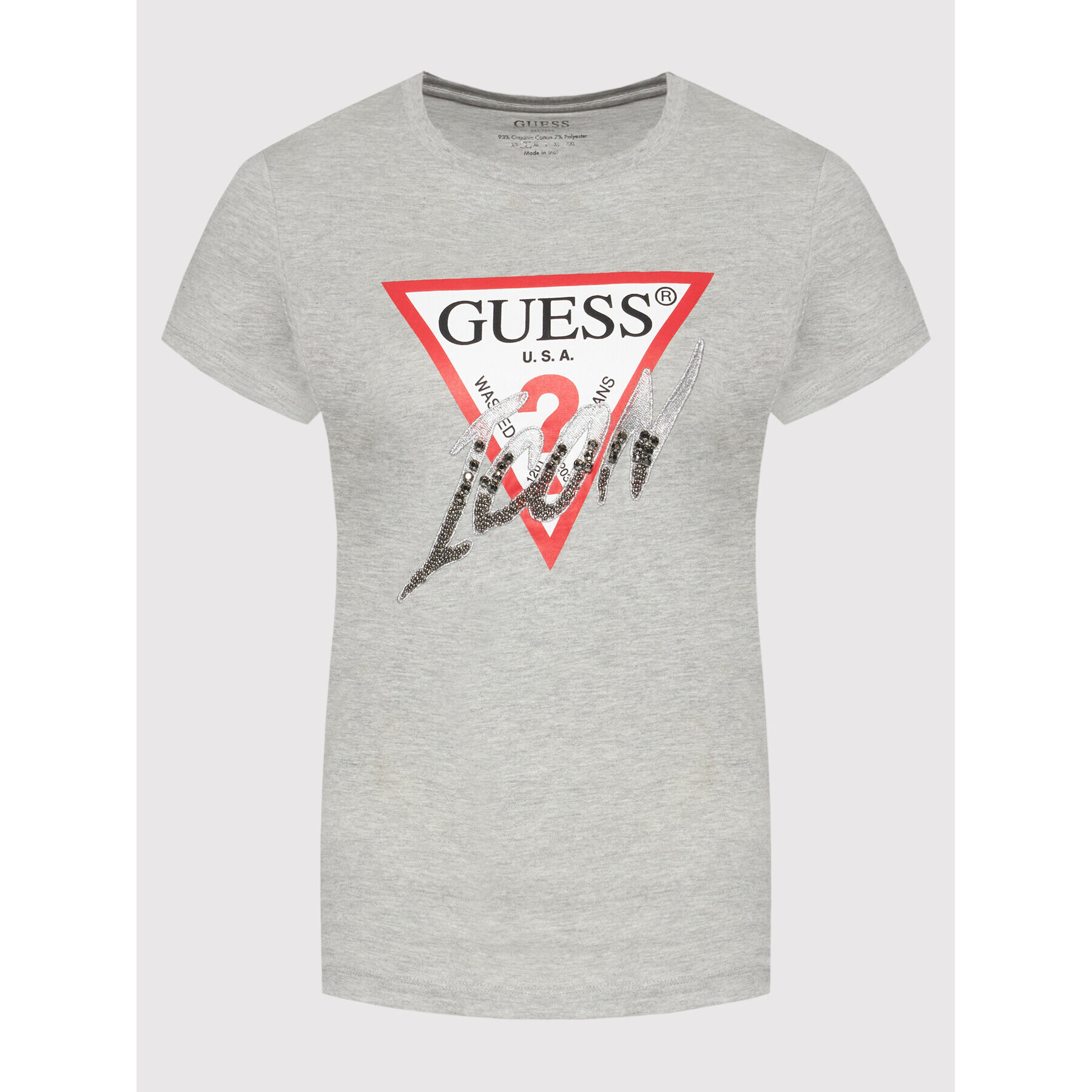 Guess T-Shirt W2GI02 I3Z11 Šedá Regular Fit - Pepit.cz