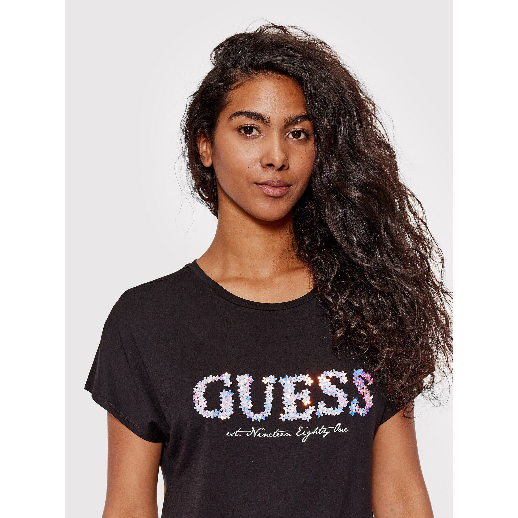 Guess T-Shirt W2GI03 K68D0 Černá Regular Fit - Pepit.cz