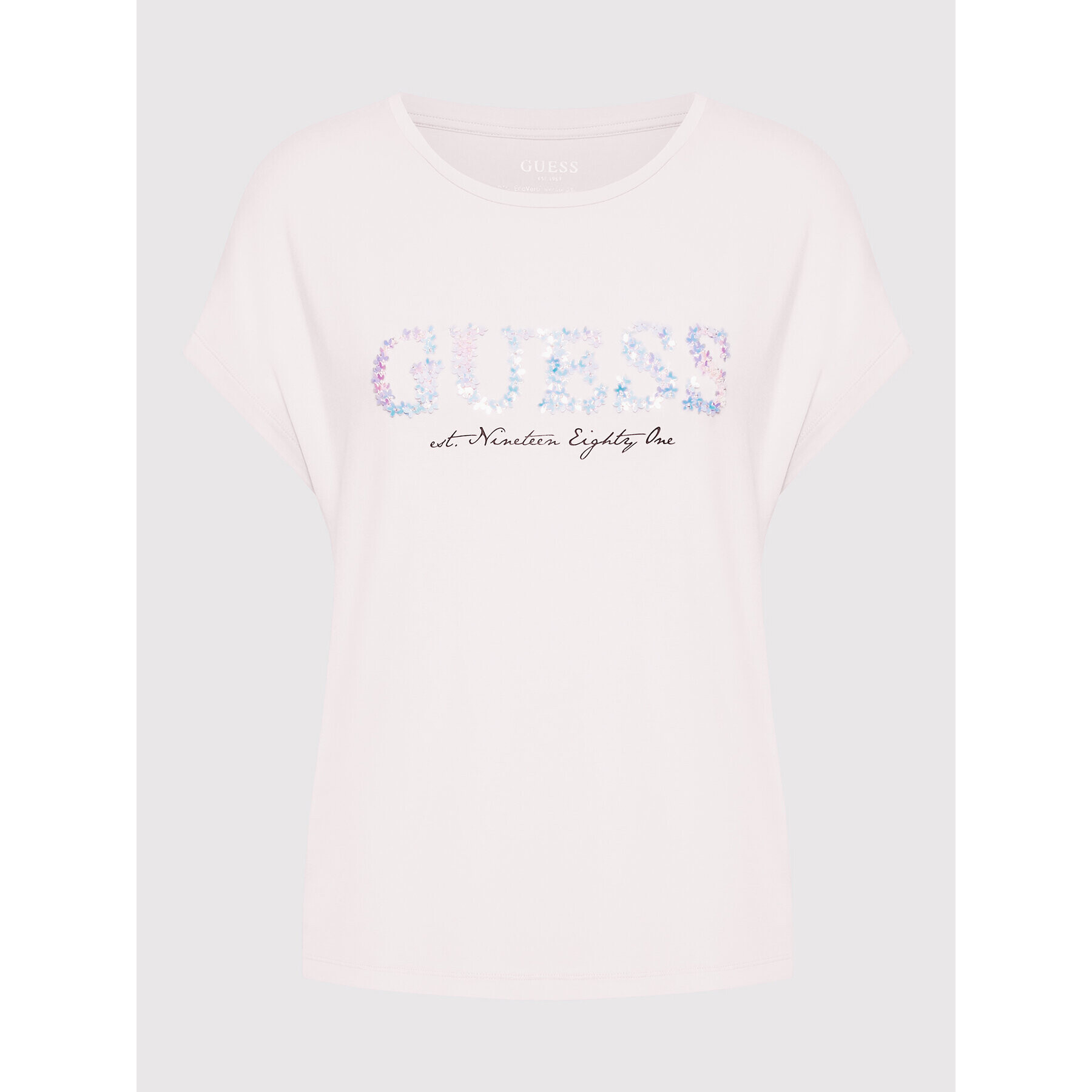 Guess T-Shirt W2GI03 K68D0 Růžová Regular Fit - Pepit.cz