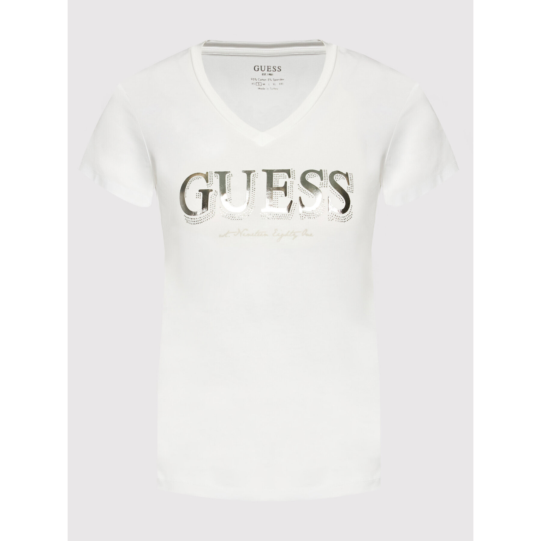 Guess T-Shirt W2GI05 J1300 Bílá Regular Fit - Pepit.cz