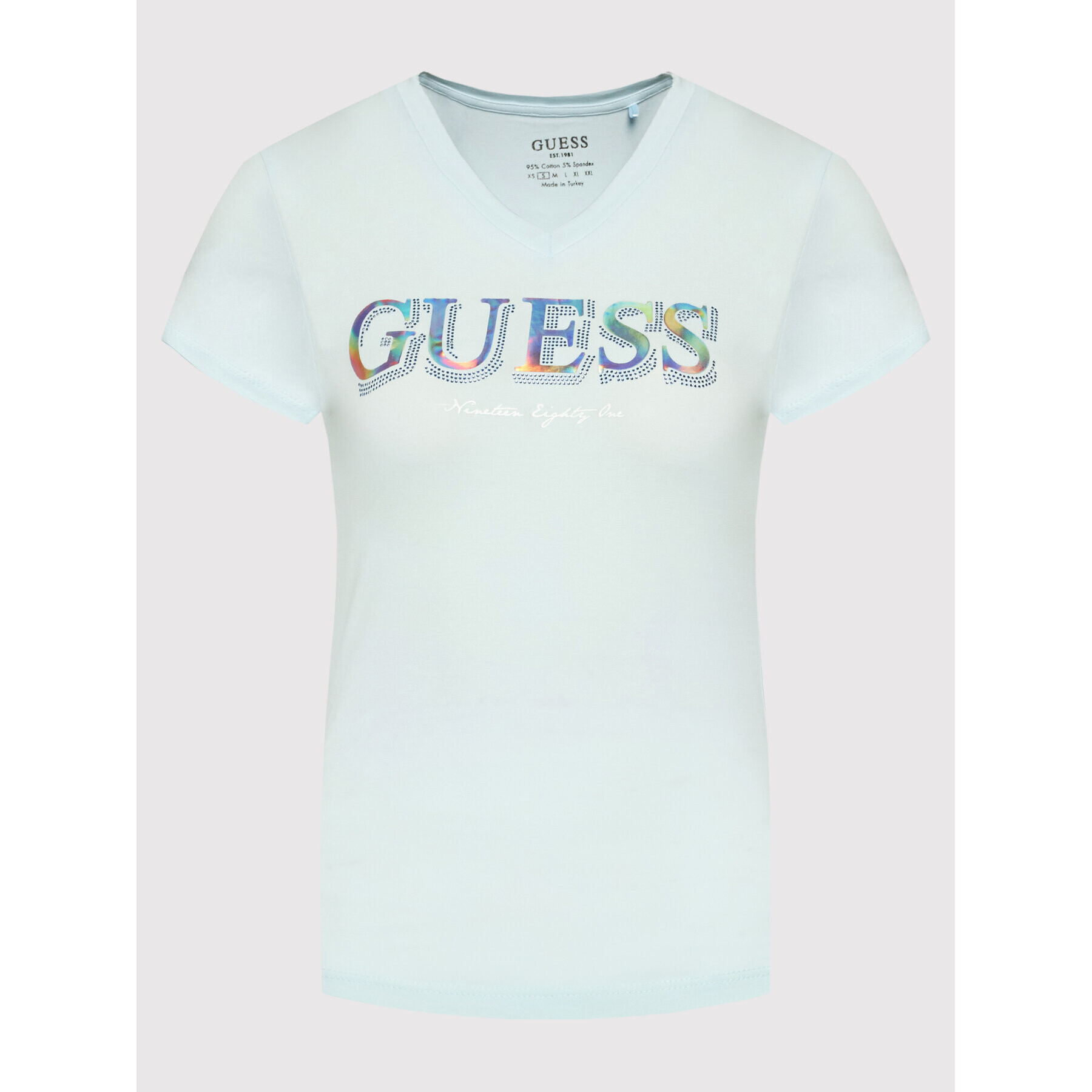 Guess T-Shirt W2GI05 J1300 Modrá Regular Fit - Pepit.cz