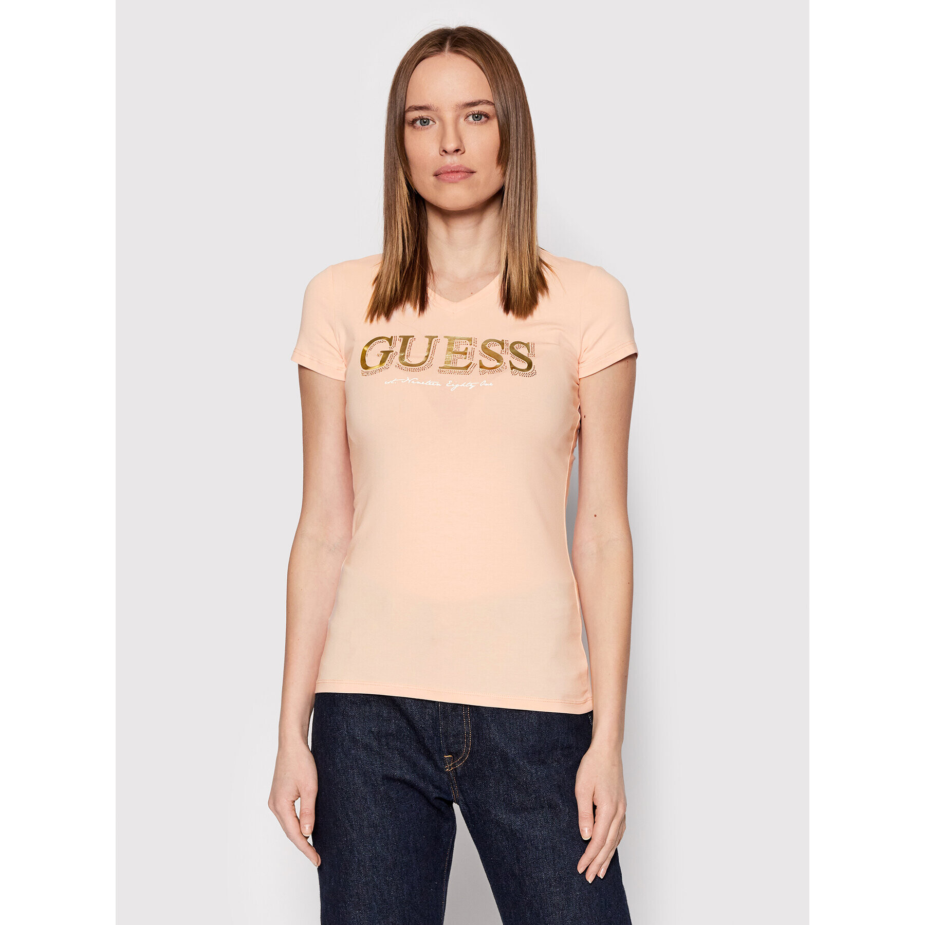 Guess T-Shirt W2GI05 J1300 Oranžová Regular Fit - Pepit.cz