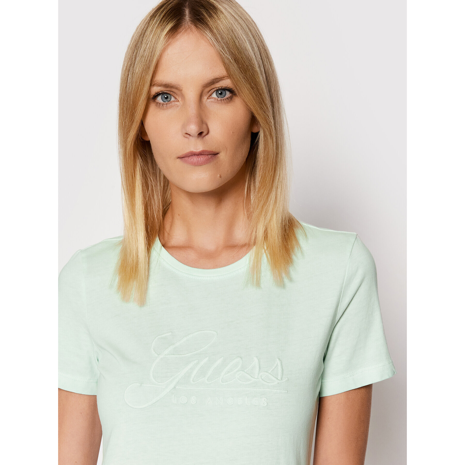 Guess T-Shirt W2GI09 I3Z00 Zelená Regular Fit - Pepit.cz