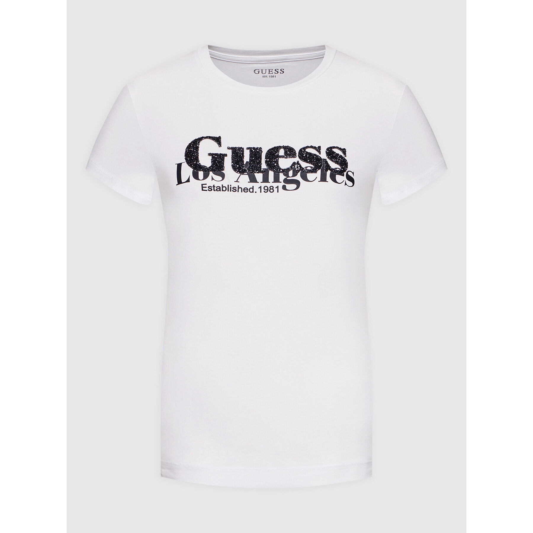 Guess T-Shirt W2RI00 J1311 Bílá Slim Fit - Pepit.cz