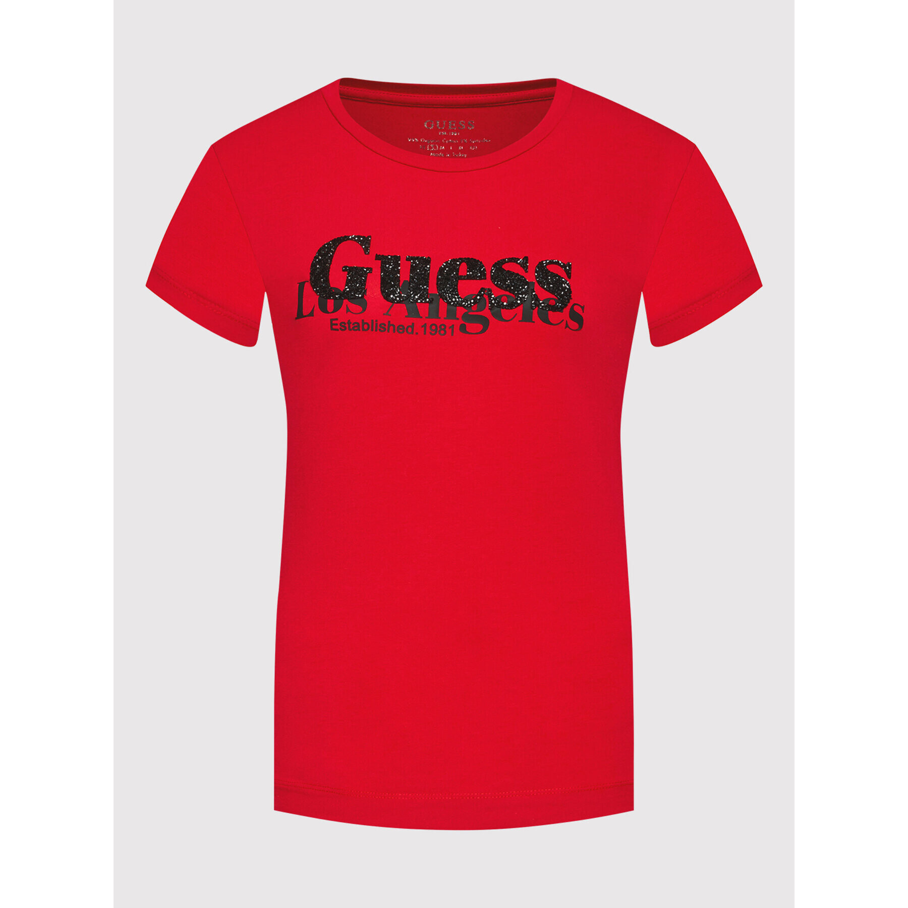 Guess T-Shirt W2RI00 J1311 Červená Slim Fit - Pepit.cz