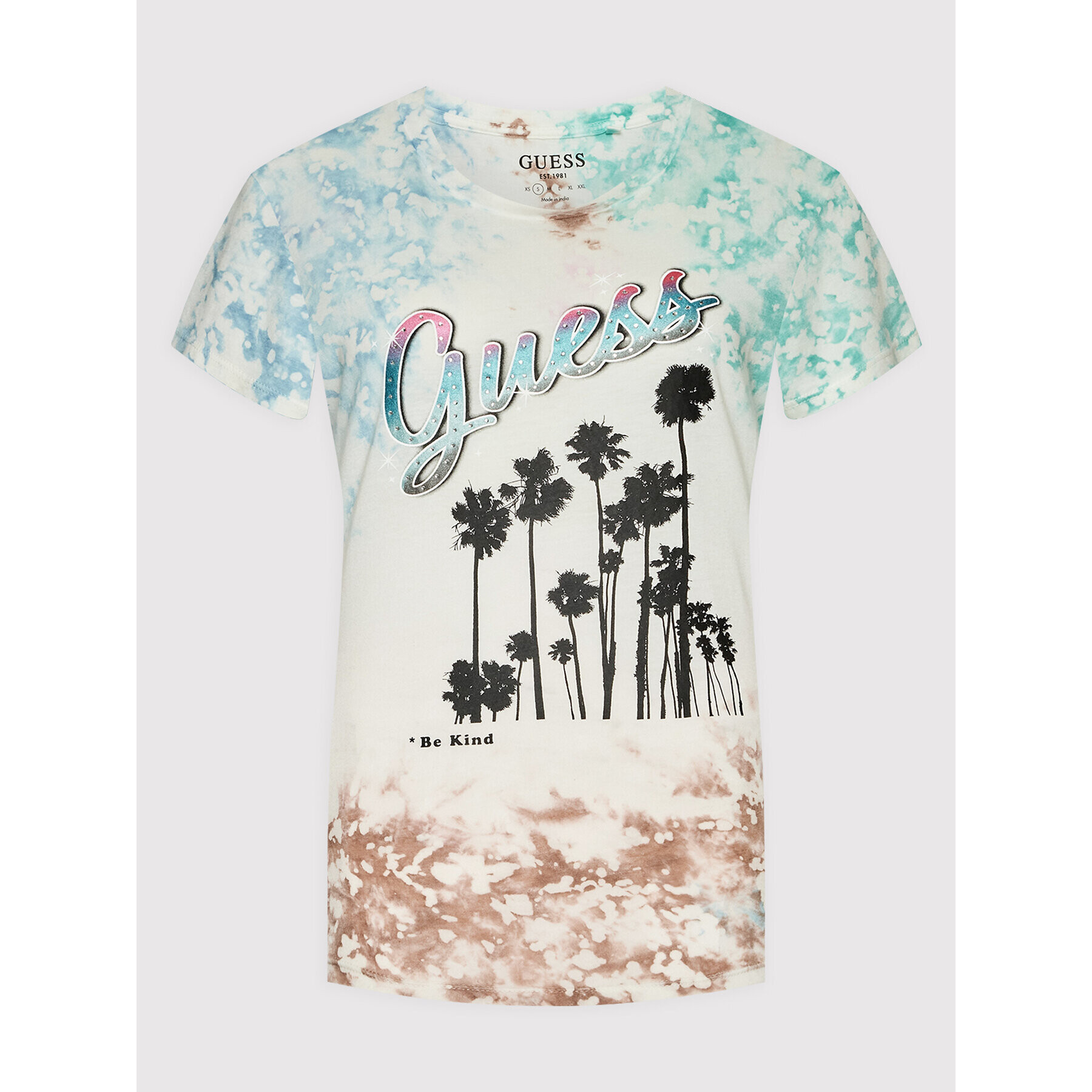 Guess T-Shirt W2YI12 K9SN1 Barevná Regular Fit - Pepit.cz