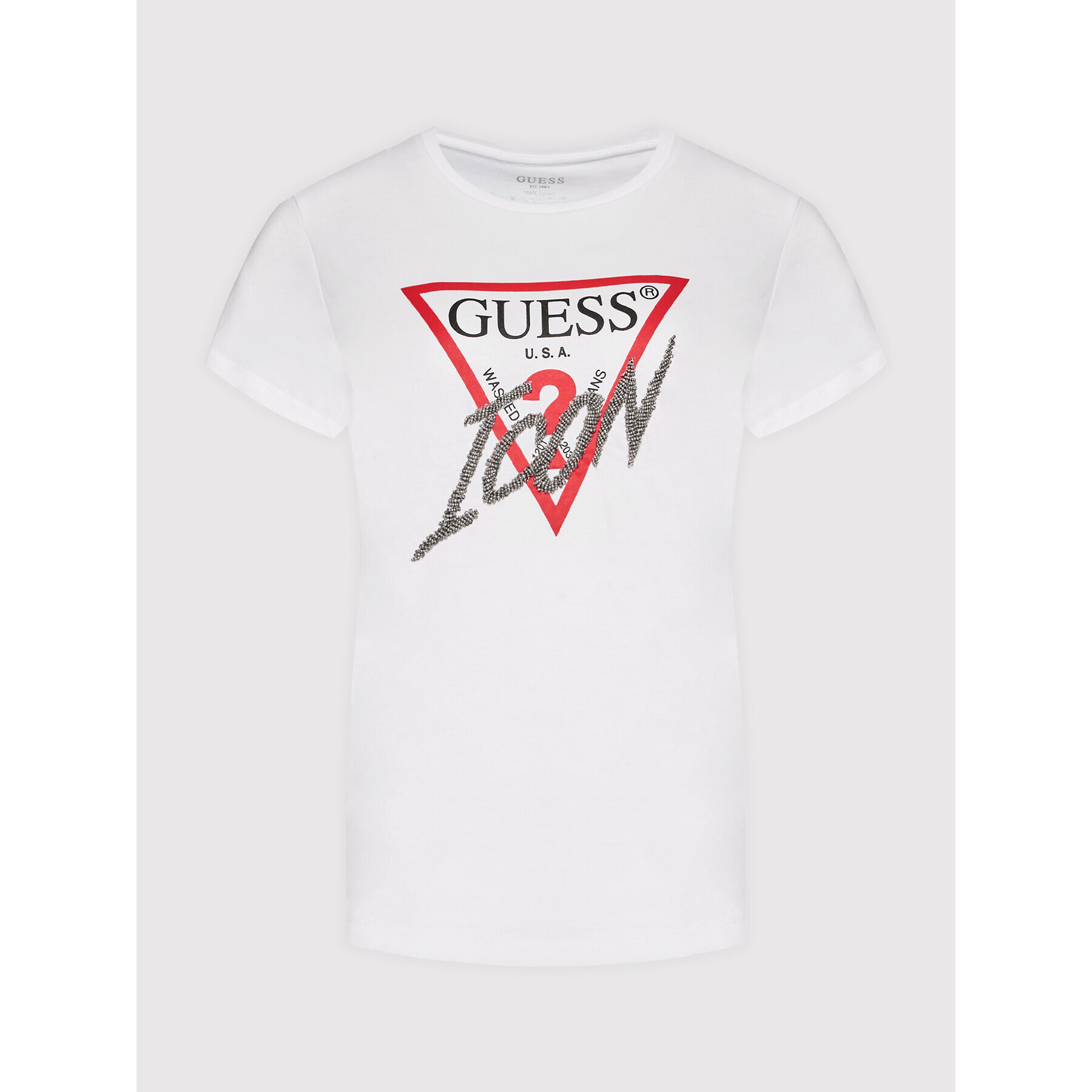 Guess T-Shirt W2YI26 I3Z11 Bílá Regular Fit - Pepit.cz