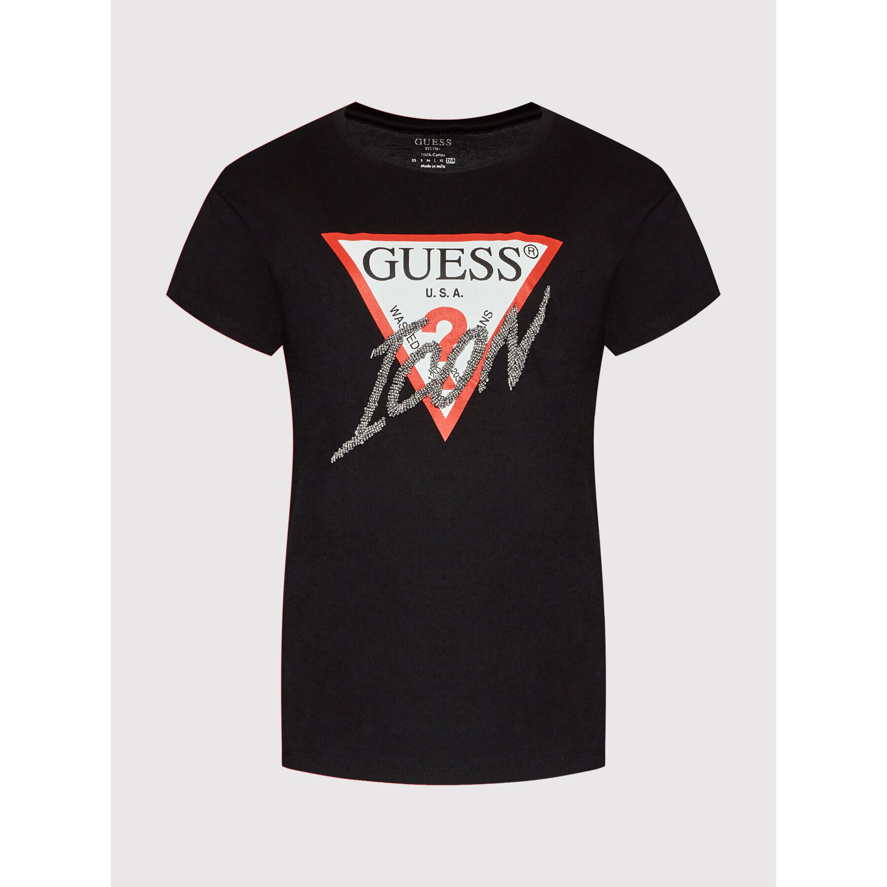 Guess T-Shirt W2YI26 I3Z11 Černá Regular Fit - Pepit.cz