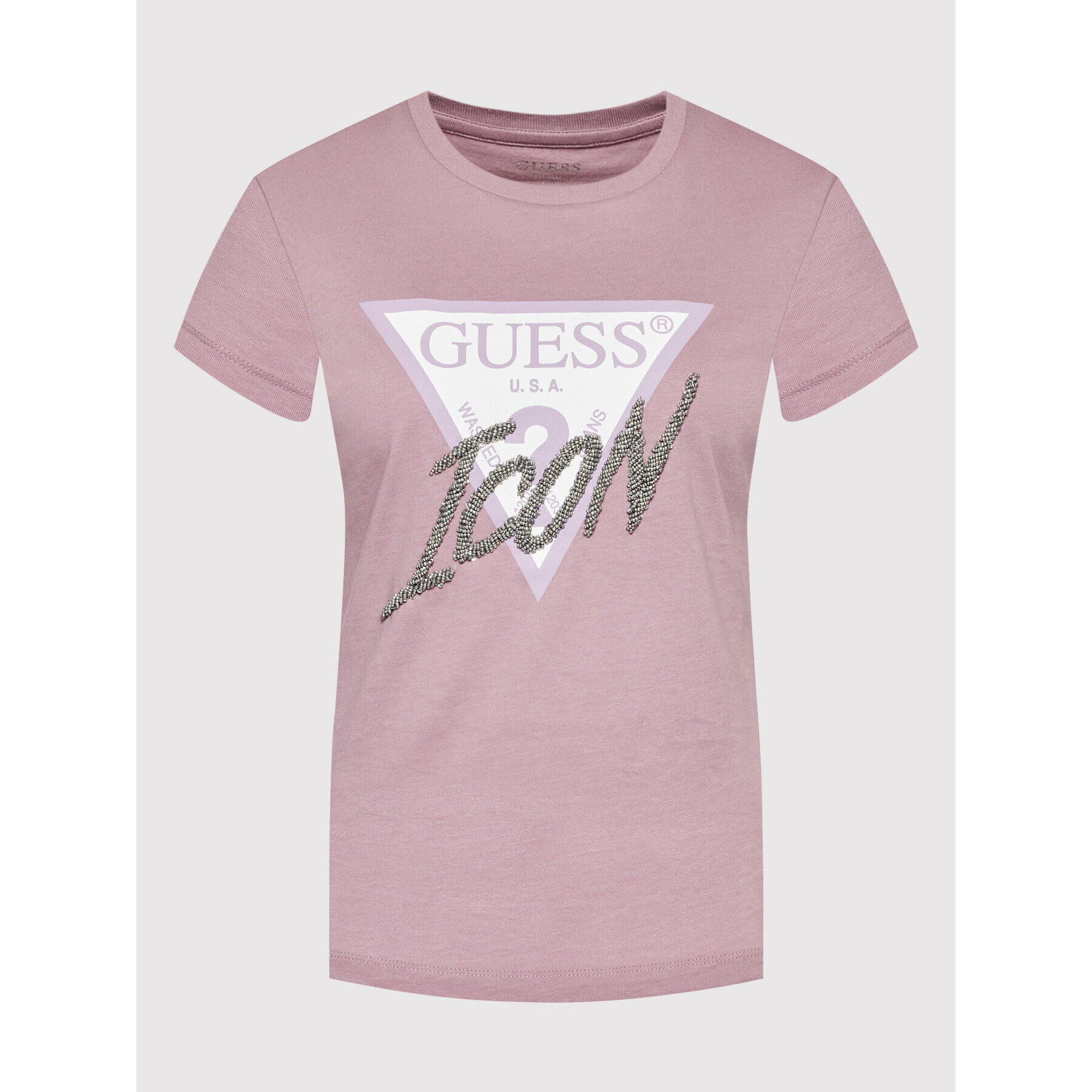 Guess T-Shirt W2YI26 I3Z11 Fialová Regular Fit - Pepit.cz