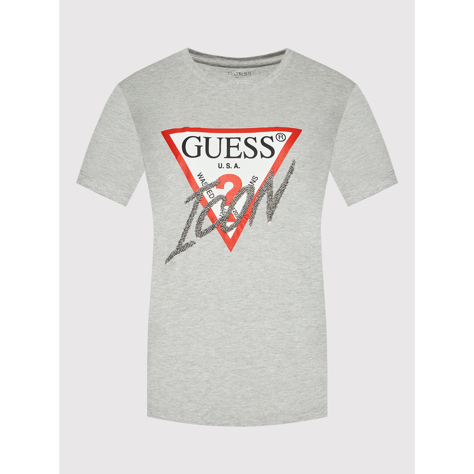 Guess T-Shirt W2YI26 I3Z11 Šedá Regular Fit - Pepit.cz